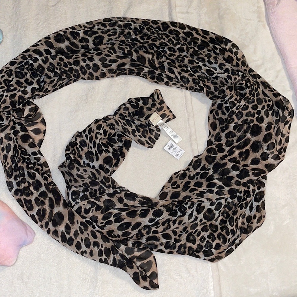 Chico’s Leopard Print Scarf